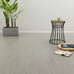 VidaXL Planches de plancher autoadhésives 4,46m² 3 mm PVC Chêne délavé -Matériaux de construction Soldes image 1 143869