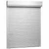 VidaXL Volet roulant Aluminium 130 x 140 cm Blanc -Matériaux de construction Soldes image 1 144973