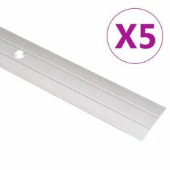 VidaXL Profils de sol 5 pcs Aluminium 90 cm Doré