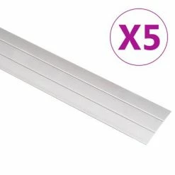 VidaXL Profils de sol 5 pcs Aluminium 100 cm Doré