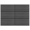 VidaXL Carreaux de terrasse 6 pcs WPC 60x30 cm 1,08 m² Noir 2 VidaXL Carreaux de terrasse 6 pcs WPC 60x30 cm 1,08 m² Noir -Matériaux de construction Soldes image 1 149029
