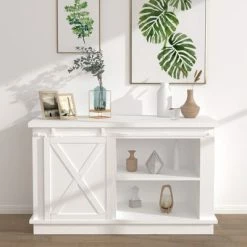 VidaXL Mini kit porte coulissante grange Acier au carbone Blanc 152 cm -Matériaux de construction Soldes image 1 151696