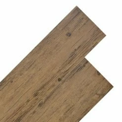 VidaXL Planche de plancher PVC 5,26 m² 2 mm Marron noyer