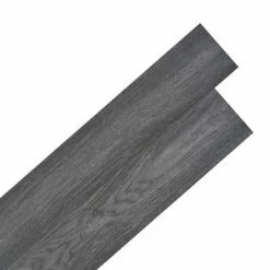 VidaXL Planche de plancher PVC autoadhésif 5,02 m² 2 mm Noir et blanc