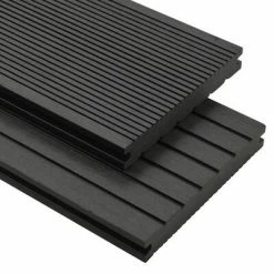 VidaXL Panneaux de terrasse solides et accessoires WPC 20m² 2,2 m Noir