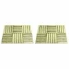 VidaXL Dalles de terrasse 12 pcs 50x50 cm Bois Vert