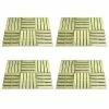 VidaXL Dalles de terrasse 24 pcs 50x50 cm Bois Vert