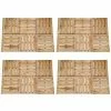 VidaXL Dalles de terrasse 24 pcs 50x50 cm Bois Marron -Matériaux de construction Soldes image 1 276436