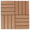 VidaXL Carreaux de terrasse 22 pcs 30 x 30 cm 2 m² WPC Teck 1 VidaXL Carreaux de terrasse 22 pcs 30 x 30 cm 2 m² WPC Teck -Matériaux de construction Soldes image 1 277801
