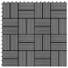 VidaXL Carreaux de terrasse 22 pcs 30 x 30 cm 2 m² WPC Gris