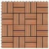 VidaXL Carreaux de terrasse 22 pcs 30 x 30 cm 2 m² WPC Teck -Matériaux de construction Soldes image 1 277809