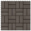 VidaXL Carreaux de terrasse 22 pcs 30 x 30 cm 2 m² WPC Marron foncé -Matériaux de construction Soldes image 1 277810