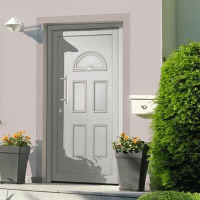 VidaXL Porte d'entrée Blanc 88x208 cm 4 VidaXL Porte d'entrée Blanc 88x208 cm – Image 2