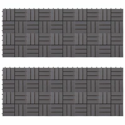 VidaXL Carreaux de terrasse 20pcs Délavage gris 30x30 cm Acacia solide 3 VidaXL Carreaux de terrasse 20pcs Délavage gris 30x30 cm Acacia solide