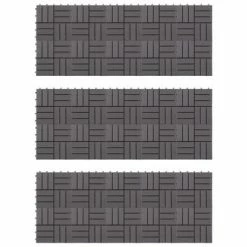 VidaXL Carreaux de terrasse 30pcs Délavage gris 30x30 cm Acacia solide