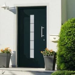 VidaXL Porte d'entrée Aluminium et PVC Anthracite 100x210 cm