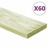 VidaXL Panneaux de terrasse 60 pcs 7,2 m² 1 m Pin massif imprégné