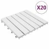 VidaXL Tuiles de terrasse 20 pcs Blanc 30x30 cm Bois massif d'acacia -Matériaux de construction Soldes image 1 3114662