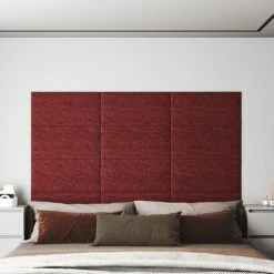 VidaXL Panneaux muraux 12 pcs Rouge bordeaux 60x30 cm Tissu 2,16 m² 9 VidaXL Panneaux muraux 12 pcs Rouge bordeaux 60x30 cm Tissu 2,16 m² -Matériaux de construction Soldes image 1 343848