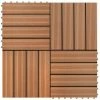 VidaXL Carreaux de terrasse WPC 30x30 cm 11 pcs 1 m2 Marron 2 VidaXL Carreaux de terrasse WPC 30x30 cm 11 pcs 1 m2 Marron -Matériaux de construction Soldes image 1 40825