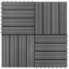 VidaXL Carreaux de terrasse WPC 30x30 cm 11 pcs 1 m2 Gris 2 VidaXL Carreaux de terrasse WPC 30x30 cm 11 pcs 1 m2 Gris -Matériaux de construction Soldes image 1 40826