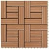 VidaXL Carreaux de terrasse 30x30 cm 11 pcs Marron WPC 1 m2 -Matériaux de construction Soldes image 1 41550