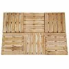 VidaXL Dalles de terrasse 6 pcs 50x50 cm Bois Marron 2 VidaXL Dalles de terrasse 6 pcs 50x50 cm Bois Marron -Matériaux de construction Soldes image 1 44947