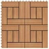 VidaXL Carreau de terrasse 11 pcs WPC 30 x 30 cm 1 m² Couleur Teck 1 VidaXL Carreau de terrasse 11 pcs WPC 30 x 30 cm 1 m² Couleur Teck -Matériaux de construction Soldes image 1 45027