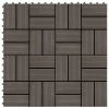 VidaXL Carreau de terrasse 11 pcs WPC 30 x 30 cm 1 m² Marron foncé 2 VidaXL Carreau de terrasse 11 pcs WPC 30 x 30 cm 1 m² Marron foncé -Matériaux de construction Soldes image 1 45033