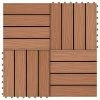 VidaXL Carreau de terrasse en relief 11 pcs WPC 30 x 30 cm 1 m² Marron 2 VidaXL Carreau de terrasse en relief 11 pcs WPC 30 x 30 cm 1 m² Marron -Matériaux de construction Soldes image 1 45034