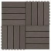 VidaXL Carreau de terrasse en relief 11 pcs WPC 30x30 cm 1 m² Marron 2 VidaXL Carreau de terrasse en relief 11 pcs WPC 30x30 cm 1 m² Marron -Matériaux de construction Soldes image 1 45038