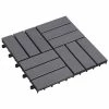 VidaXL Carreaux de terrasse 10 pcs Délavage gris 30x30 cm Acacia solide -Matériaux de construction Soldes image 1 46587