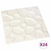 VidaXL Panneaux muraux 3D 24 pcs 0,5x0,5 m 6 m² -Matériaux de construction Soldes image 2 146288