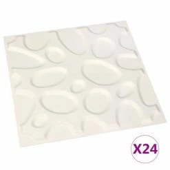 VidaXL Panneaux muraux 3D 24 pcs 0,5x0,5 m 6 m²