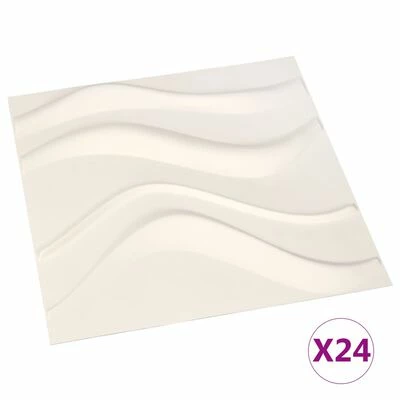 VidaXL Panneaux muraux 3D 24 pcs 0,5x0,5 m 6 m² 3 VidaXL Panneaux muraux 3D 24 pcs 0,5x0,5 m 6 m²