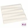 VidaXL Panneaux muraux 3D 12 pcs 0,5x0,5 m 3 m² -Matériaux de construction Soldes image 2 146291