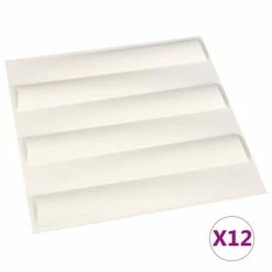 VidaXL Panneaux muraux 3D 12 pcs 0,5x0,5 m 3 m²