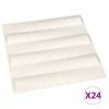 VidaXL Panneaux muraux 3D 24 pcs 0,5x0,5 m 6 m²