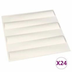 VidaXL Panneaux muraux 3D 24 pcs 0,5x0,5 m 6 m²