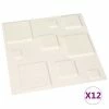 VidaXL Panneaux muraux 3D 12 pcs 0,5x0,5 m 3 m² -Matériaux de construction Soldes image 2 146295