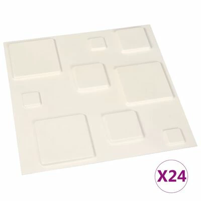 VidaXL Panneaux muraux 3D 24 pcs 0,5x0,5 m 6 m² 3 VidaXL Panneaux muraux 3D 24 pcs 0,5x0,5 m 6 m²