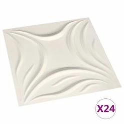 VidaXL Panneaux muraux 3D 24 pcs 0,5x0,5 m 6 m²