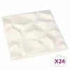 VidaXL Panneaux muraux 3D 24 pcs 0,5x0,5 m 6 m² -Matériaux de construction Soldes image 2 146300