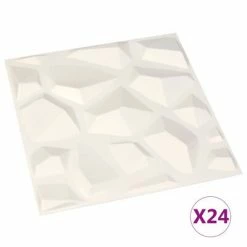 VidaXL Panneaux muraux 3D 24 pcs 0,5x0,5 m 6 m²