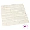 VidaXL Panneaux muraux 3D 12 pcs 0,5x0,5 m 3 m²