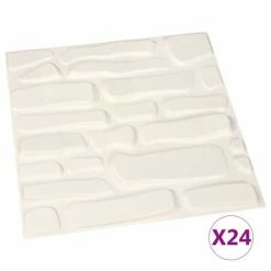 VidaXL Panneaux muraux 3D 24 pcs 0,5x0,5 m 6 m²