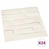 VidaXL Panneaux muraux 3D 24 pcs 0,5x0,5 m 6 m²