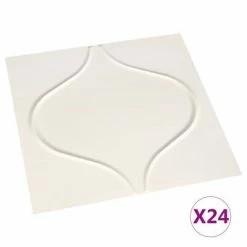 VidaXL Panneaux muraux 3D 24 pcs 0,5x0,5 m 6 m²
