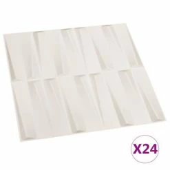 VidaXL Panneaux muraux 3D 24 pcs 0,5x0,5 m 6 m²