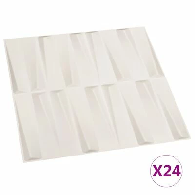 VidaXL Panneaux muraux 3D 24 pcs 0,5x0,5 m 6 m² 2 VidaXL Panneaux muraux 3D 24 pcs 0,5x0,5 m 6 m²